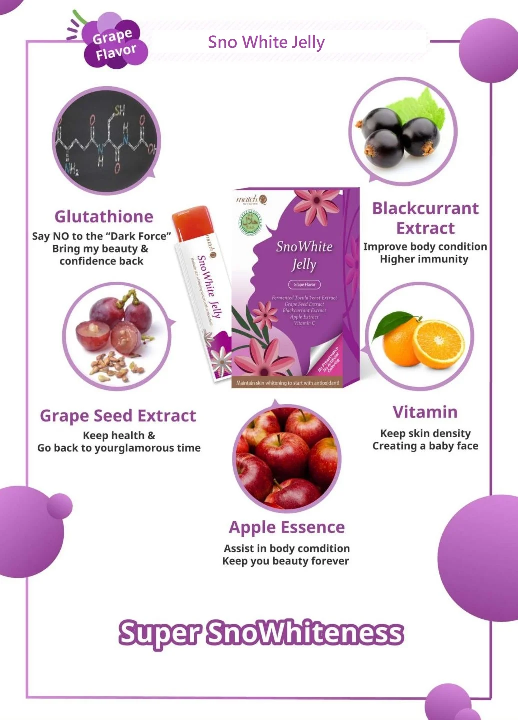 Wholesale Diet Glutathione supplement -Skin Whitening Jelly - Welbloom Wholesale Diet Glutathione supplement -Skin Whitening Jelly - Welbloom